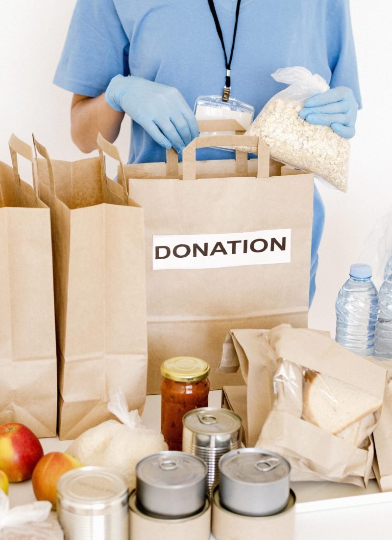 high-angle-donation-bags-with-provisions